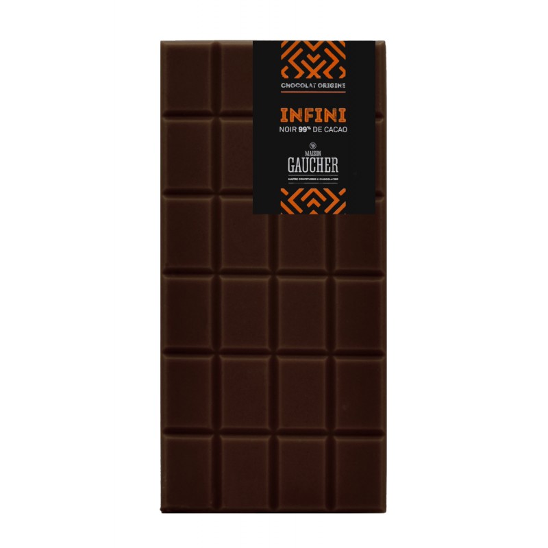 Tablette origine infini 99% de cacao chocolat Gaucher