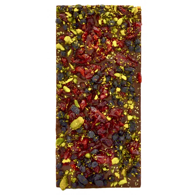 Tablette de chocolat crousty fruits - Maison Gaucher