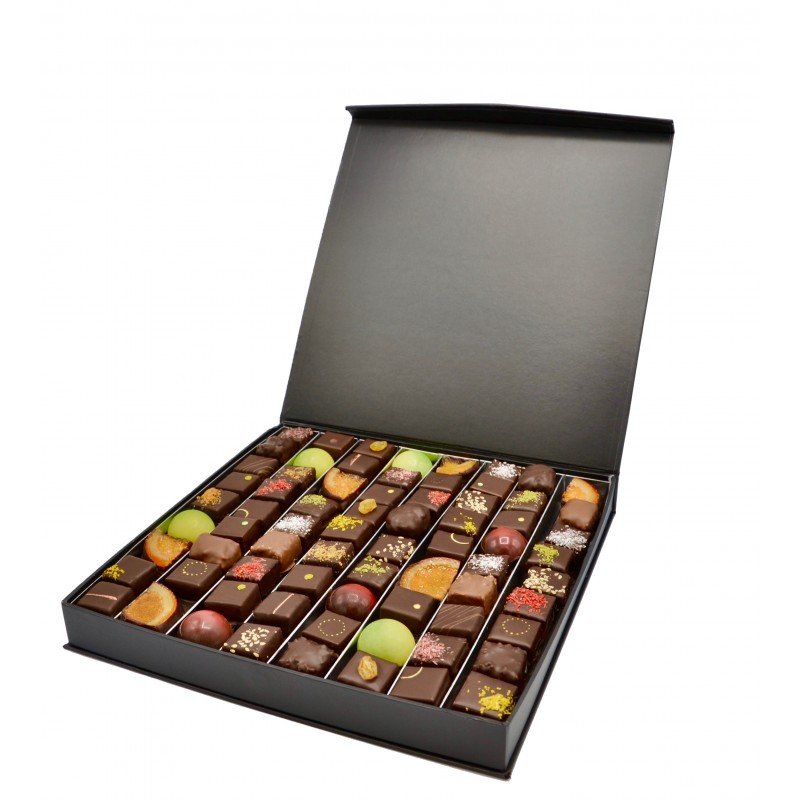 Boîte prestige remplis de bonbons chocolats - 620g - Maison Gaucher