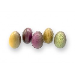 3 oeufs en chocolats noir, lait et caramel - Maison Gaucher Chocolatier