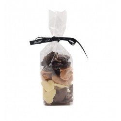 Friture chocolat noir, lait, blanc et caramel - Packaging - Maison Gaucher Chocolatier