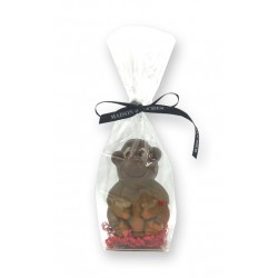 Singe chocolat noir - packaging - Maison Gaucher Chocolatier