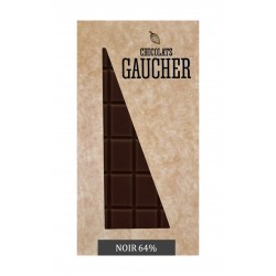 Tablette chocolat noir intense – 64% – packaging