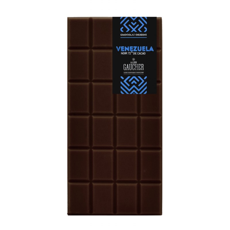 Tablette chocolat origine Venezuela 72%