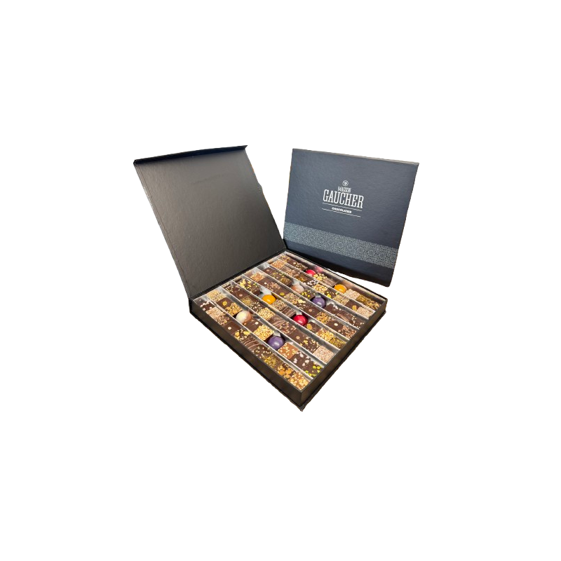 Boîte prestige remplis de bonbons chocolats - 670g - Maison Gaucher