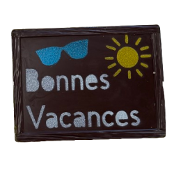 Ardoise chocolatée "Bonnes...